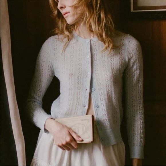 Doen Light Blue Women's Cardigan - Picture 3 of 12